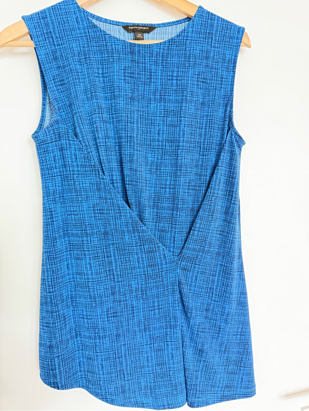 Banana Republic Blue and Black Patterned Shift Tunic